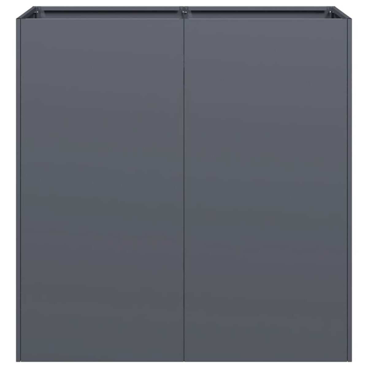 vidaXL Doniczka Antracyt 80x40x80 cm Stal walcowana na zimno