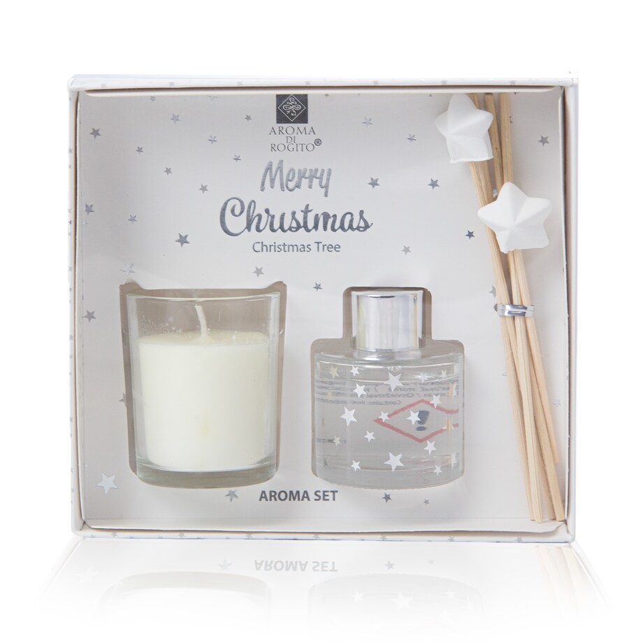 Zapach Do Domu Patyczki Zapachowe Świeczka Zestaw Xmass Tree Święta Mikołajki