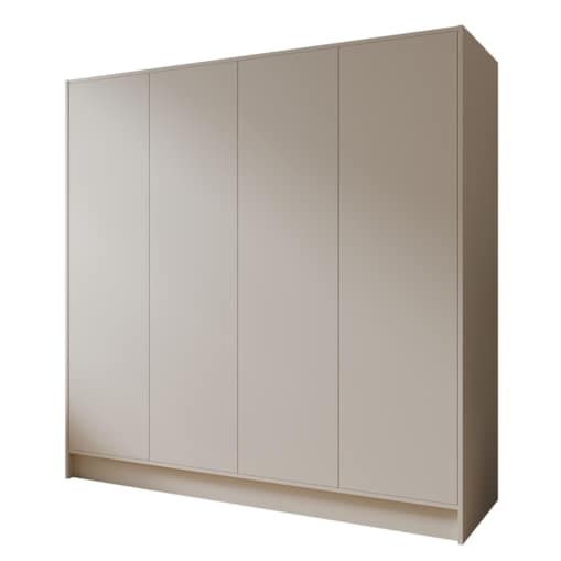 Szafa gładka 200 ALA bez lustra i bez uchwytów, kaszmirowa