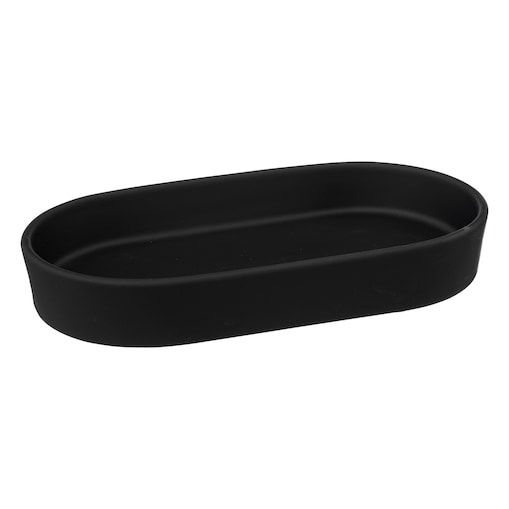 Podstawka łazienkowa na akcesoria COCON, ceramiczna, kolor czarny