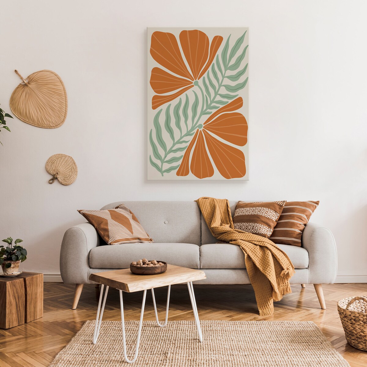 Obraz Balijski Pomarańczowy Kwiat 80x120cm