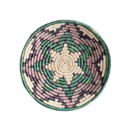 Zestaw 6 dekoracji ściennych z trawy morskiej wielokolorowy NAMDINH