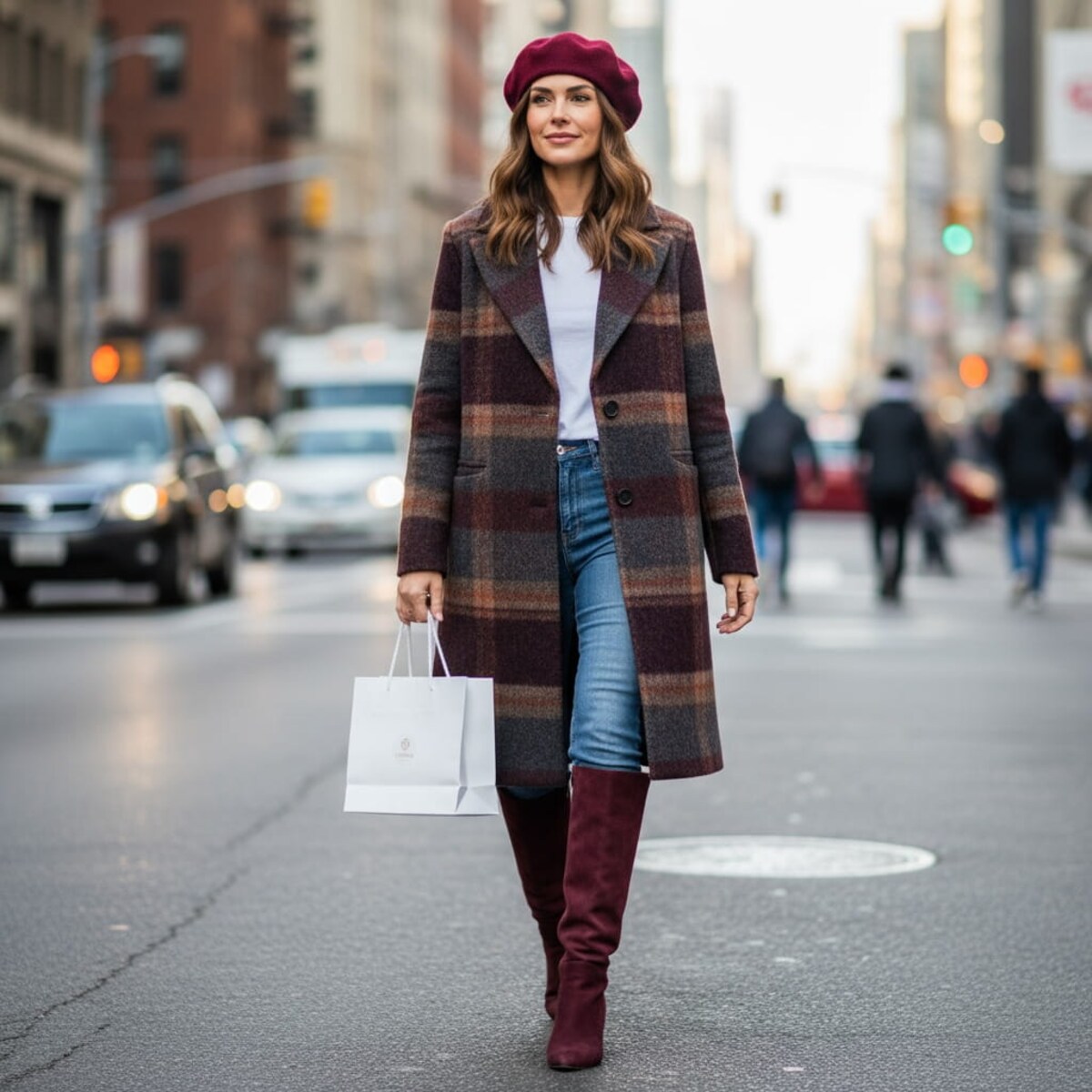 Torba prezentowa Corina Candles w kolorze białym – rozmiar M, premium