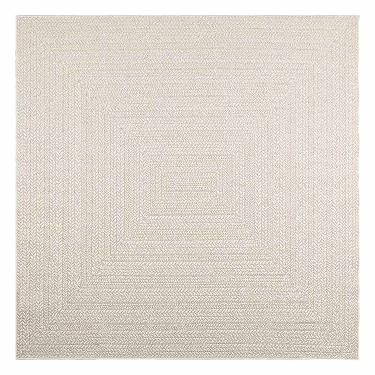 vidaXL Dywan "ZIZUR" Kremowy Wygląd juty Do wewnątrz i na zewnątrz