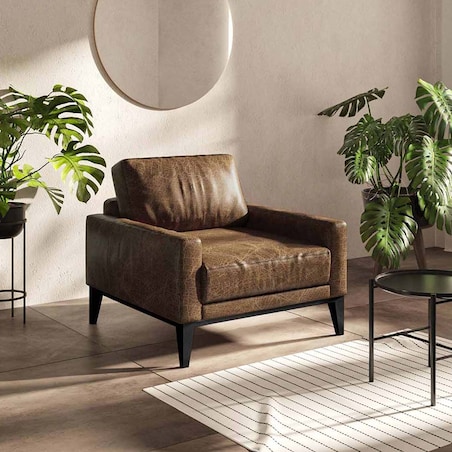 Fotel Musso - brązowy vintage