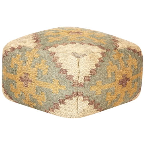 Puf z juty 50 x 5 cm wielokolorowy SARON