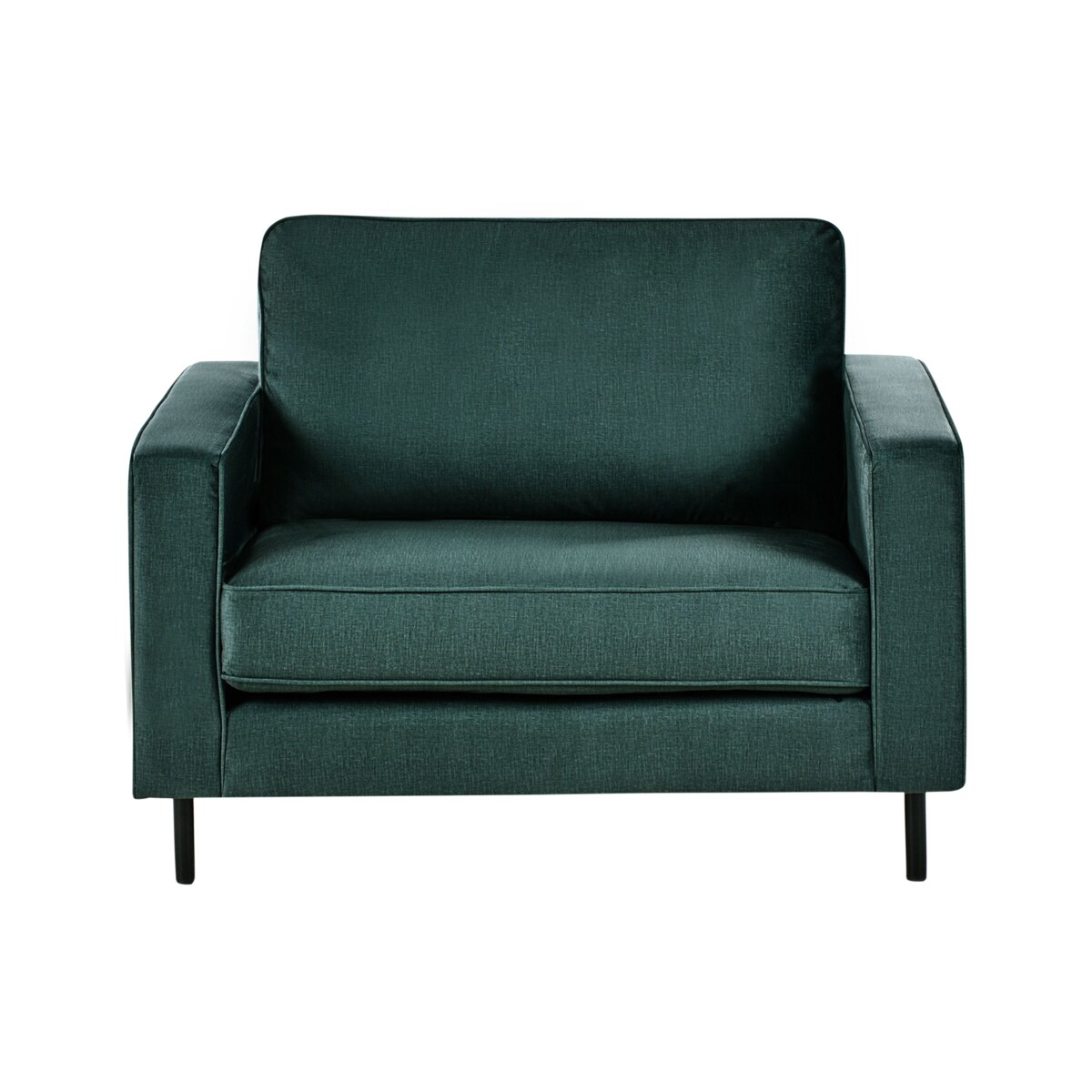 Fotel SAVALEN Welur Ciemnozielony