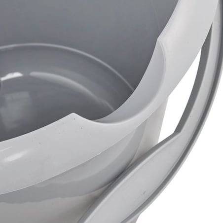 Wiadro do sprzątania keeeper "mika eco", okrągłe, 10 litrów, szary kamień