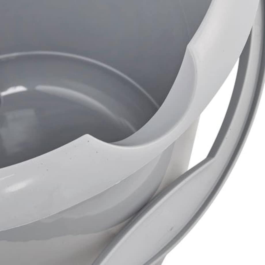 Wiadro do sprzątania keeeper "mika eco", okrągłe, 10 litrów, szary kamień