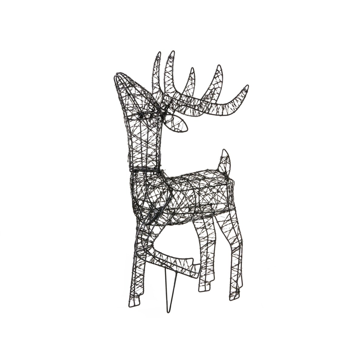 Dekoracja ogrodowa LED RAVSJON Renifer 58 cm Czarny