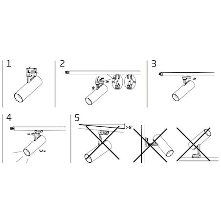 Spot do 3-obwodowego szynoprzewodu Ctls Tinos 10399 Nowodvorski LED 10W 4000K czarny