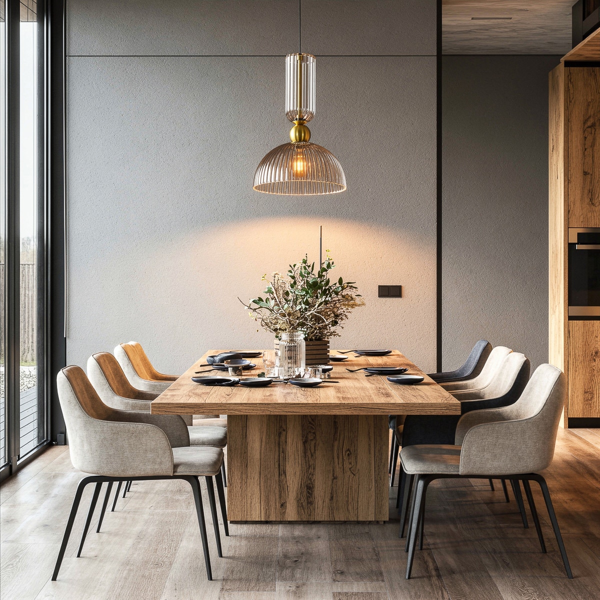 Lampa sufitowa wisząca Light Prestige Piega dymny 1 x E27 1 szt.