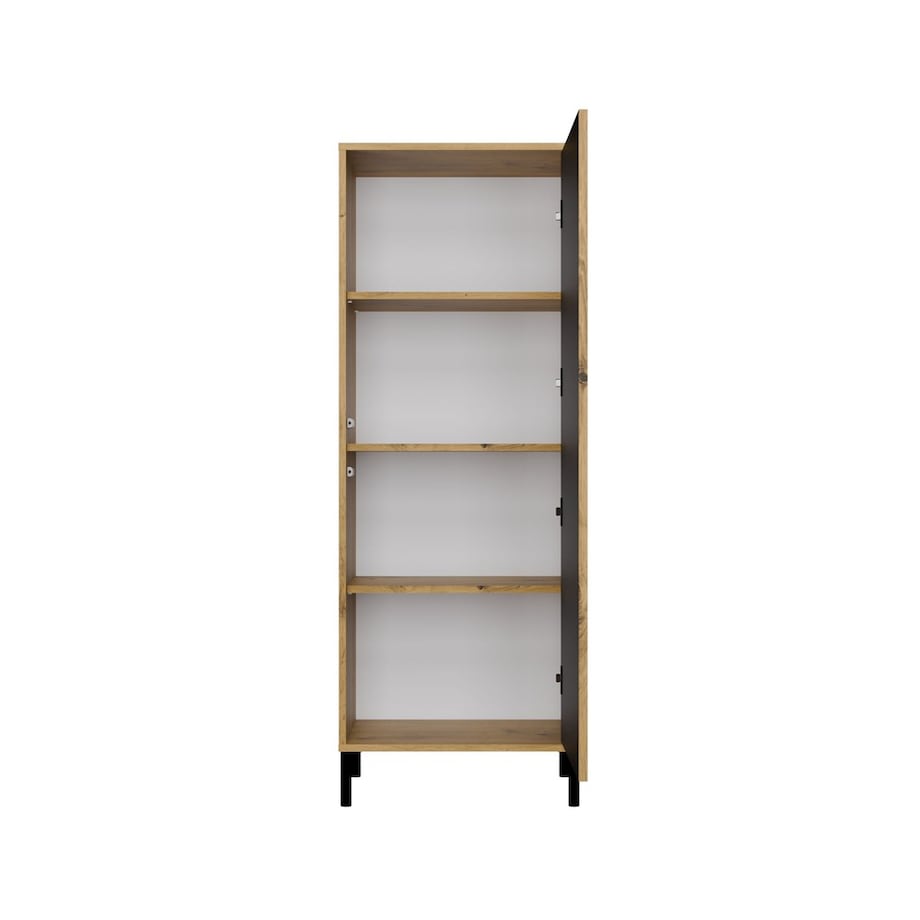 Witryna KAMARO 1DD SLIM DĄB ARTISAN Lamele Front Ryflowany