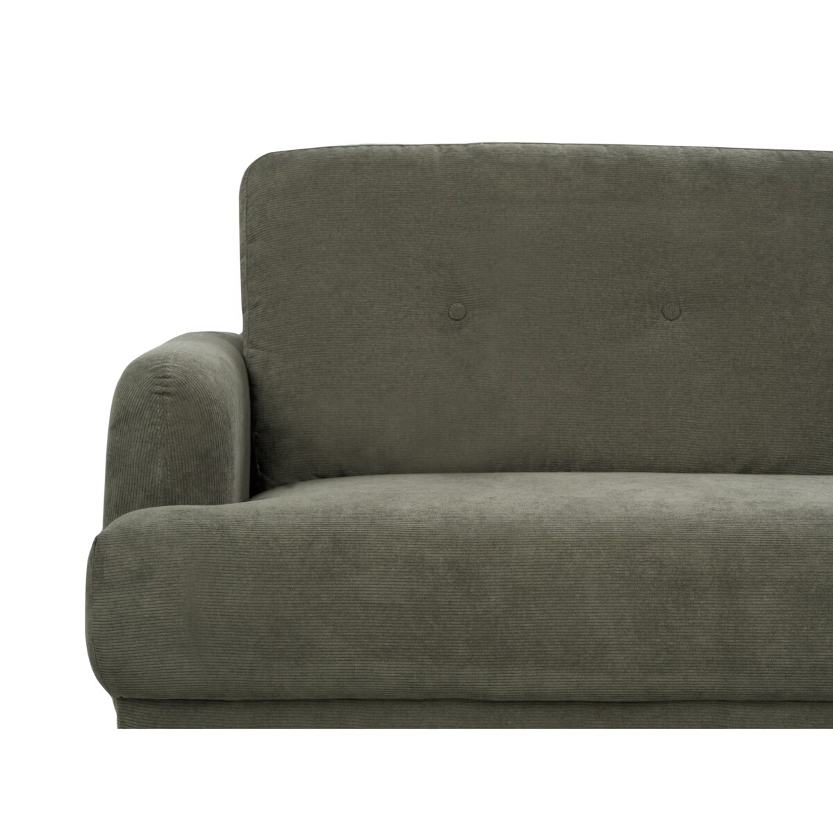 Sofa 3-osobowa sztruksowa ciemnozielona TUVE