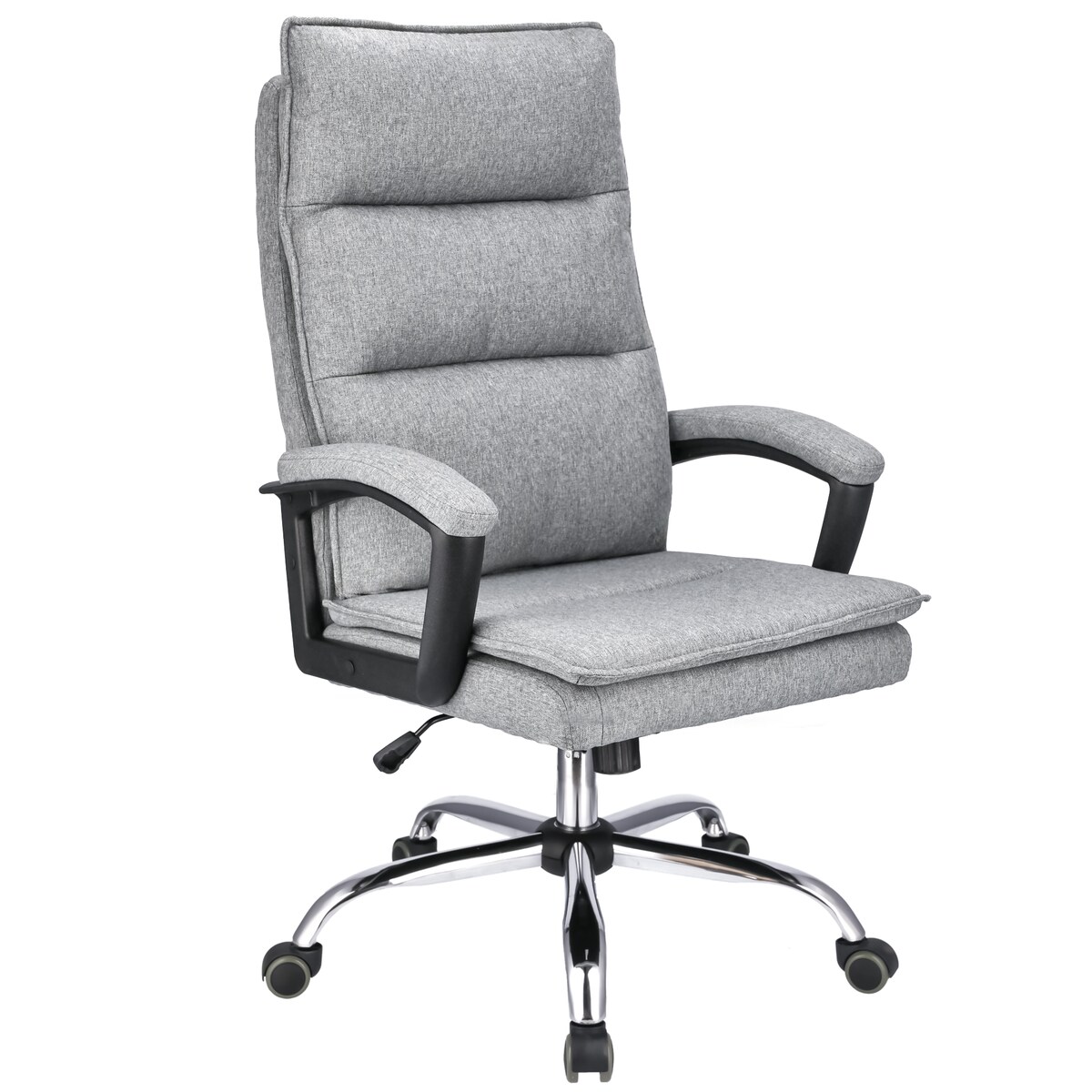 Fotel biurowy ESPO tkanina jasny szary