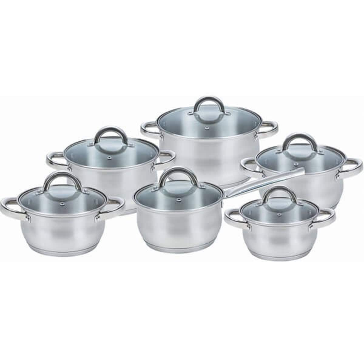 Zestaw garnków garnki komplet 12-ele 2x 1.5L / 2x 2L / 3L / 5L MAESTRO