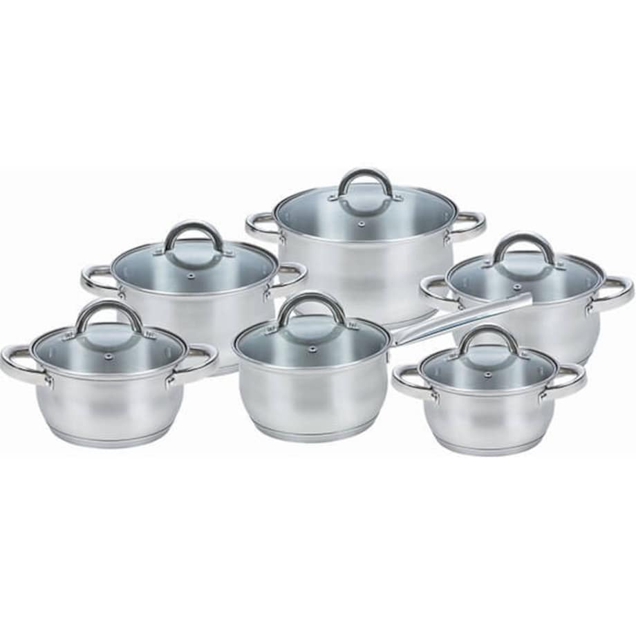 Zestaw garnków garnki komplet 12-ele 2x 1.5L / 2x 2L / 3L / 5L MAESTRO
