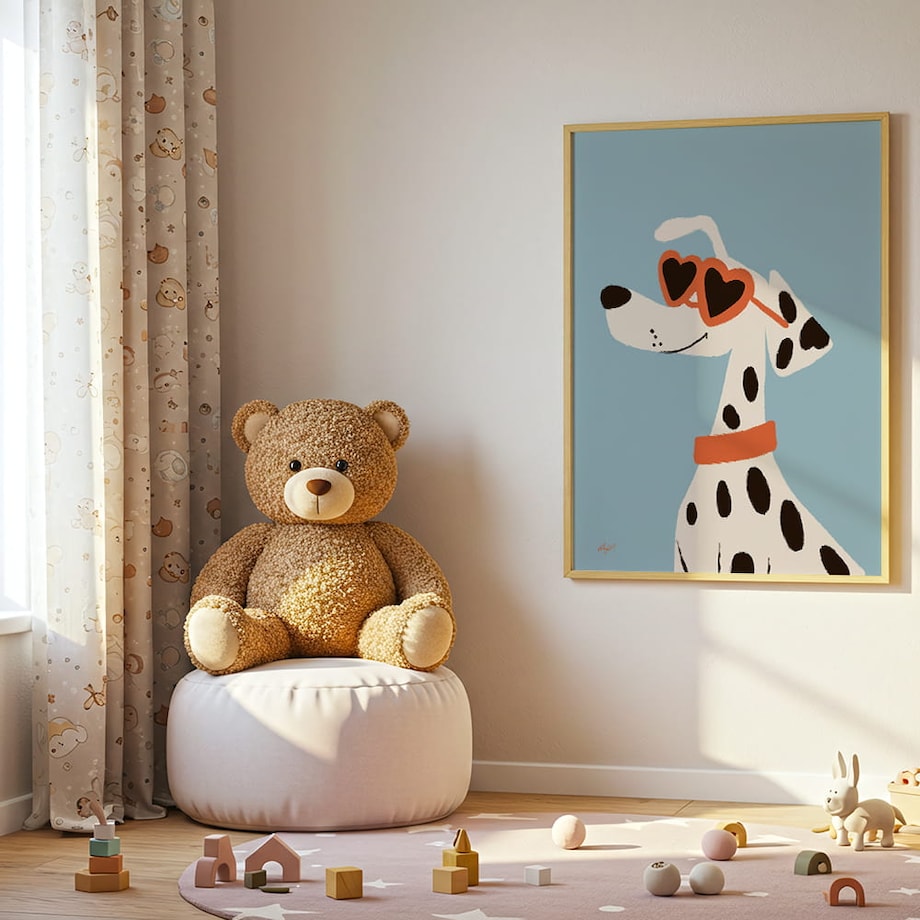 plakat stylowy dalmatyńczyk 70x100