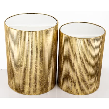 Stolik kawowy 2 szt. okrągły 50,5x38x38 i 45,5x33x33 cm TOLKA