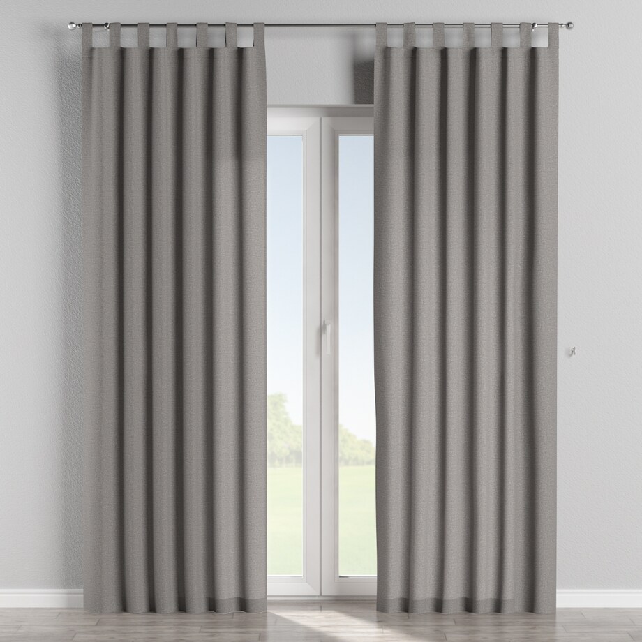 Zasłona na szelkach 1 szt. 130x245 szary