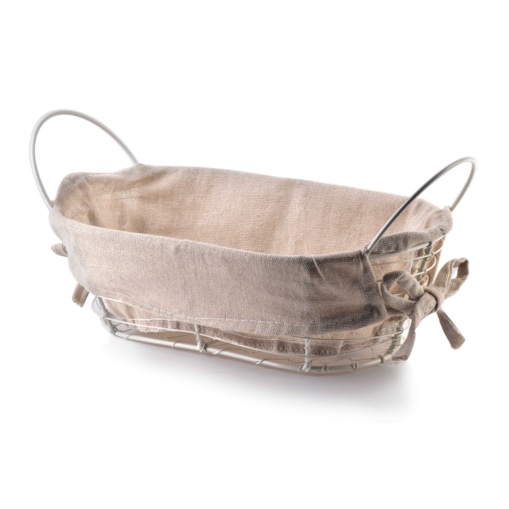 WILL koszyk metalowy 25x15x8/28x15x11,5cm kremowy