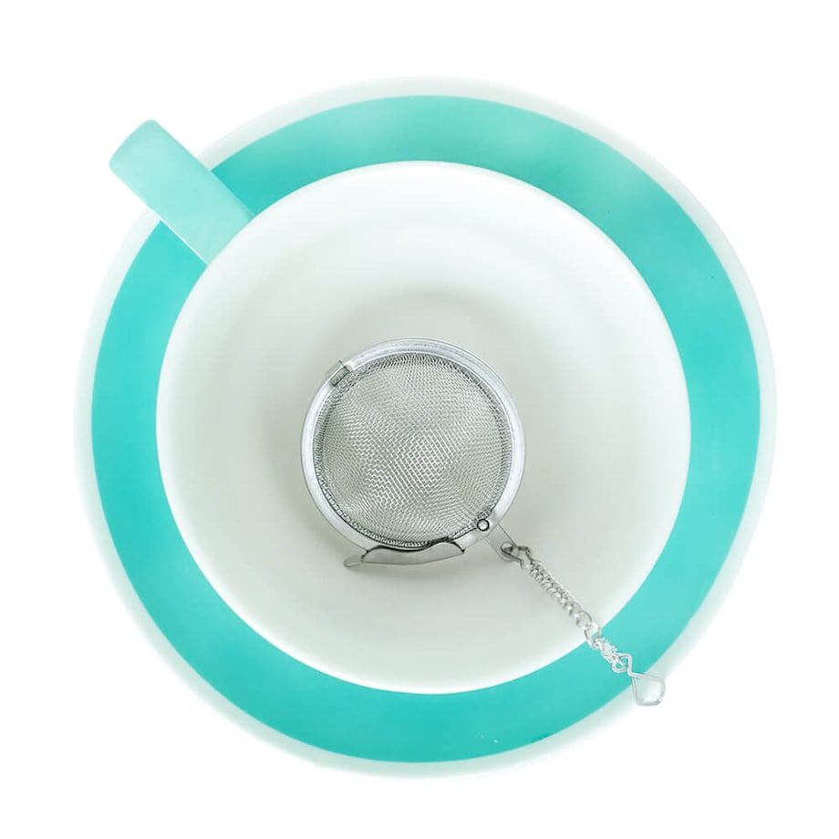 Metalowy zaparzacz zaczep kulka - idealny do parzenia herbaty, ziół, wielokrotnego użytku, idealny prezent dla niej, niego, uniwersalny podarunek, stal nierdzewna