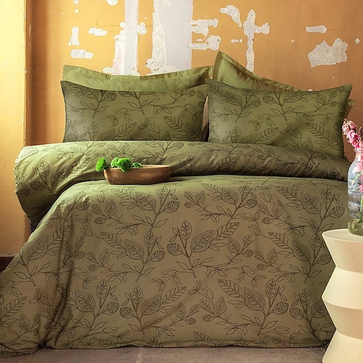 Pościel satyna bawełniana 160x200 Luxury Green Green