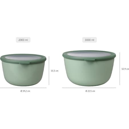 Zestaw 4 misek Cirqula okrągła 500 1000 2000 3000 ml Nordic Lilac 106233074600