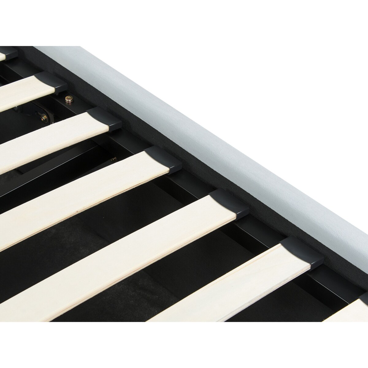 Łóżko z pojemnikiem welurowe 90 x 200 cm jasnoniebieskie ANET