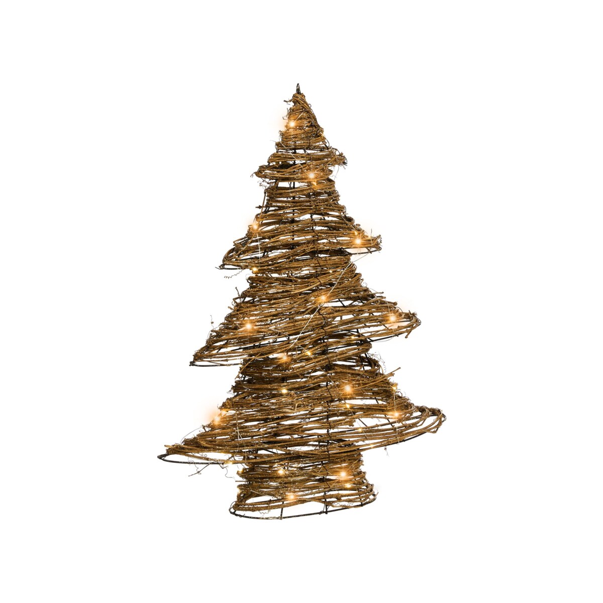 Dekoracja świąteczna LED FURESO Choinka 60 cm Naturalny