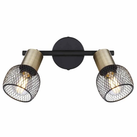 Regulowana LAMPA sufitowa FIASTRA 54028-2 Globo industrialna do przedpokoju czarna