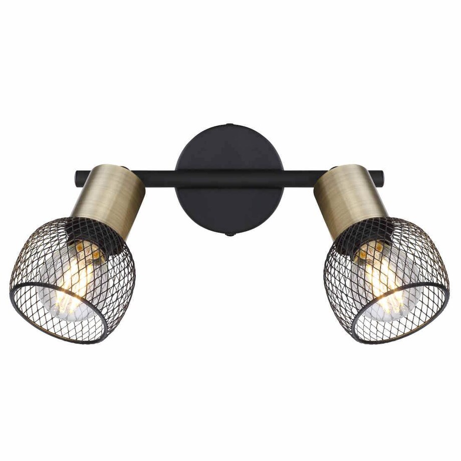 Regulowana LAMPA sufitowa FIASTRA 54028-2 Globo industrialna do przedpokoju czarna