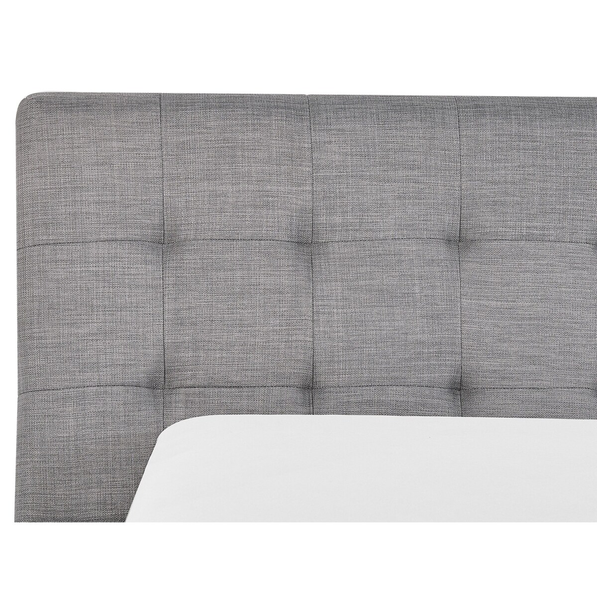 Łóżko wodne tapicerowane 160 x 200 cm szare LILLE