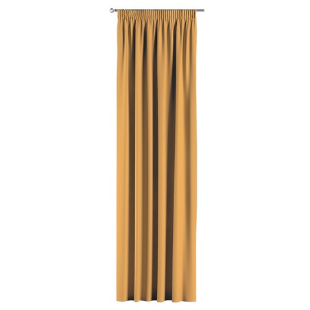 Zasłona na taśmie marszczącej 1 szt. 130x245 miodowy żółty