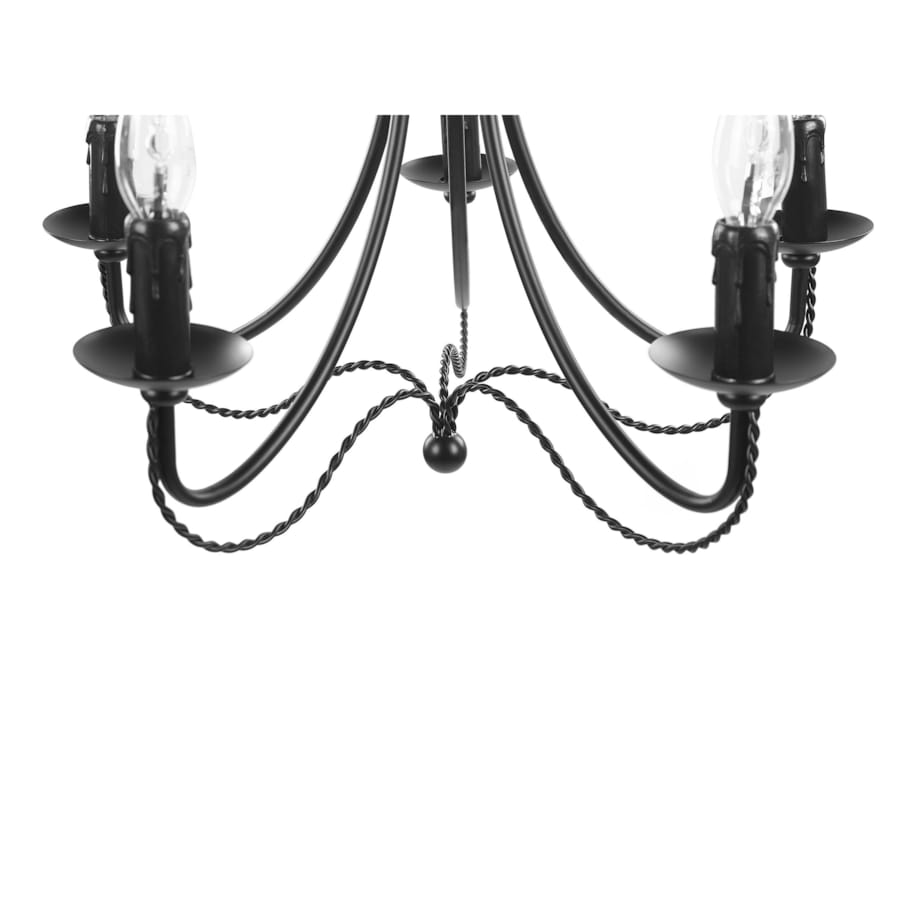 Żyrandol metalowy czarny DABUS