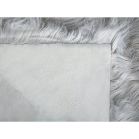 Narzuta na łóżko 200 x 220 cm szara DELICE