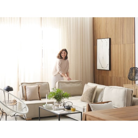 Krzesło z technorattanu białe ACAPULCO II