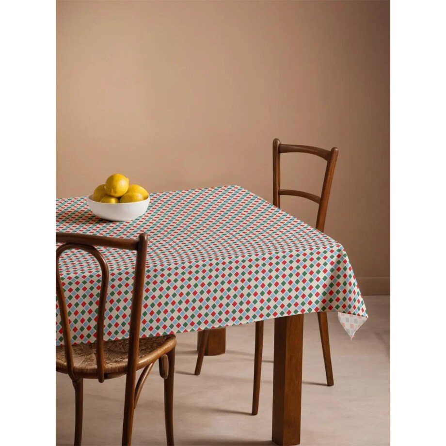 Obrus świąteczny - Świąteczna kratka 140x320 cm