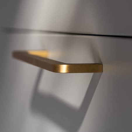 ISA 160 (M) uchwyt podłużny mosiężny szczotkowany nielakierowany