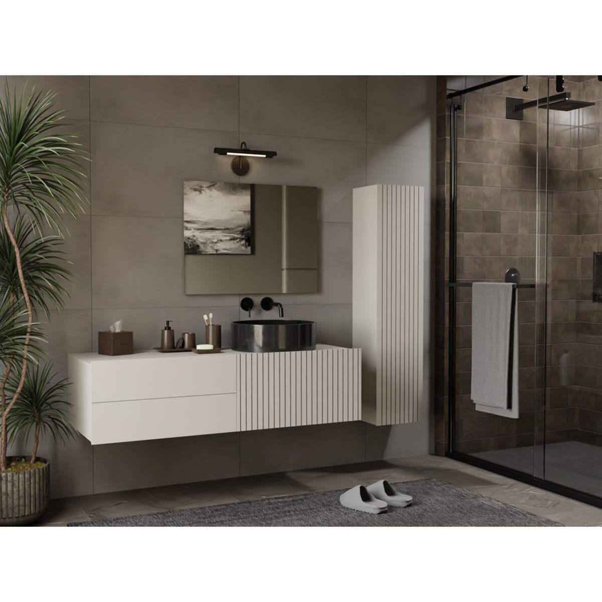 Szafka łazienkowa TIGO 1D2S KASZMIR