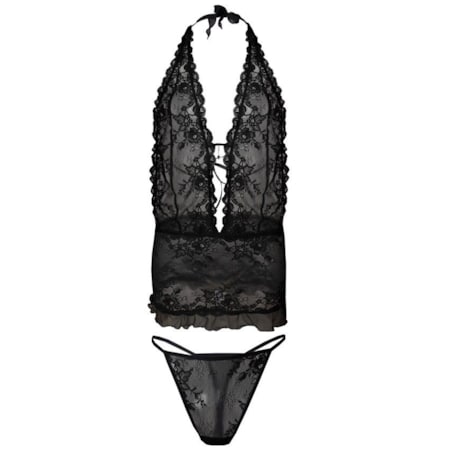 Komplet Hailey Czarny Czarny, XL