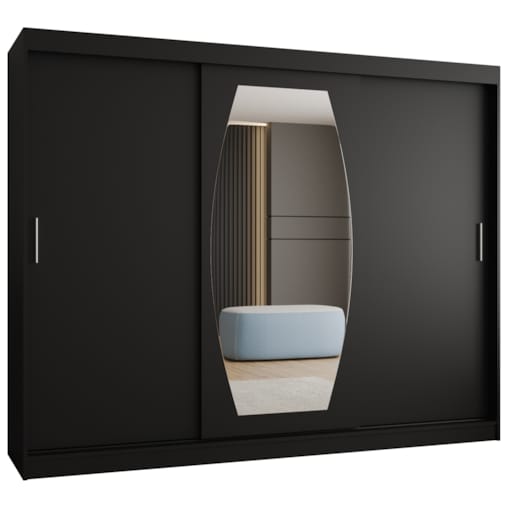 Szafa przesuwna ROSSA 250 czarny