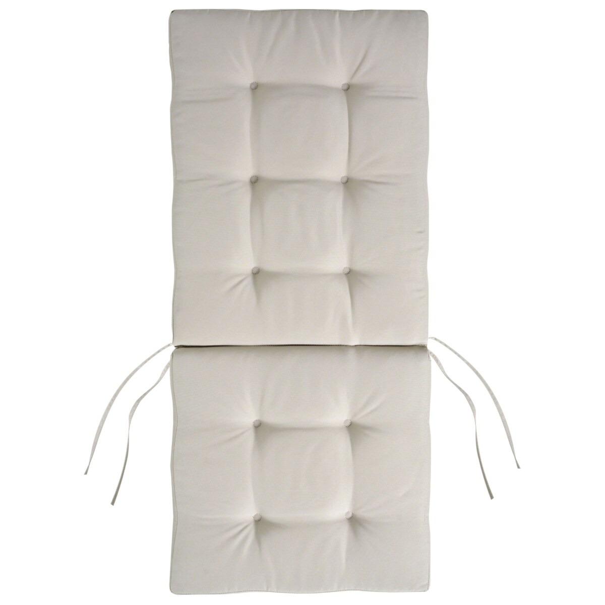 Zestaw 2 krzeseł ogrodowych z poduszkami MAUI PREMIUM Drewno akacjowe Beżowoszary