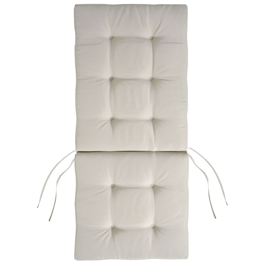 Zestaw 2 krzeseł ogrodowych z poduszkami MAUI PREMIUM Drewno akacjowe Beżowoszary