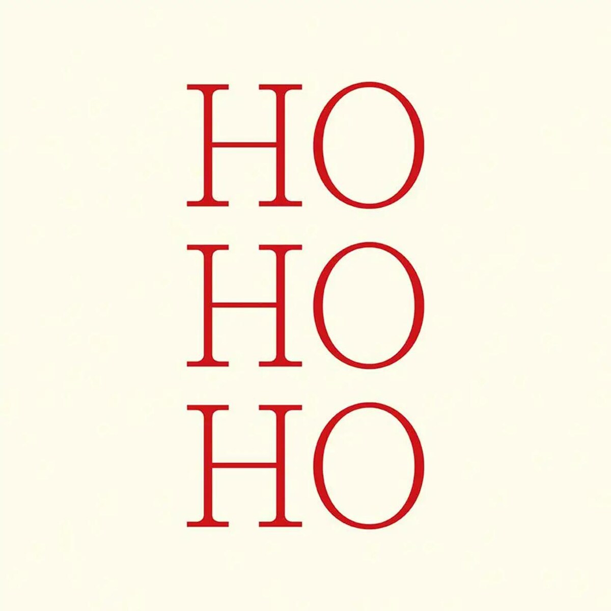 Podkładki świąteczne - HO HO HO - czerwone