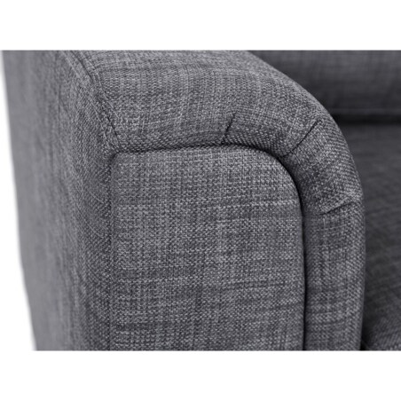 Narożnik z otomaną prawostronny szary OSLO