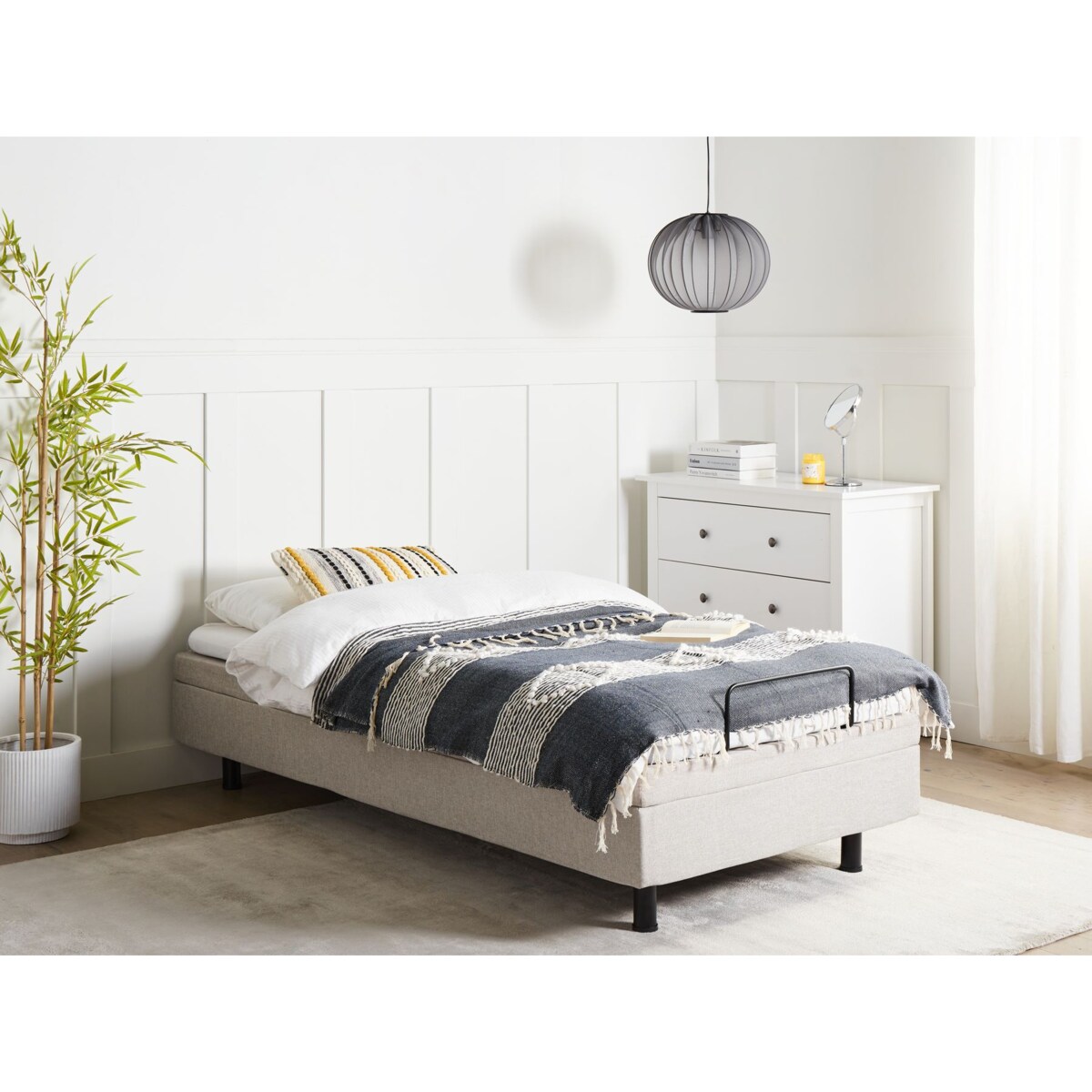 Łóżko regulowane bez zagłówka DUKE 90 x 200 cm Beżowy