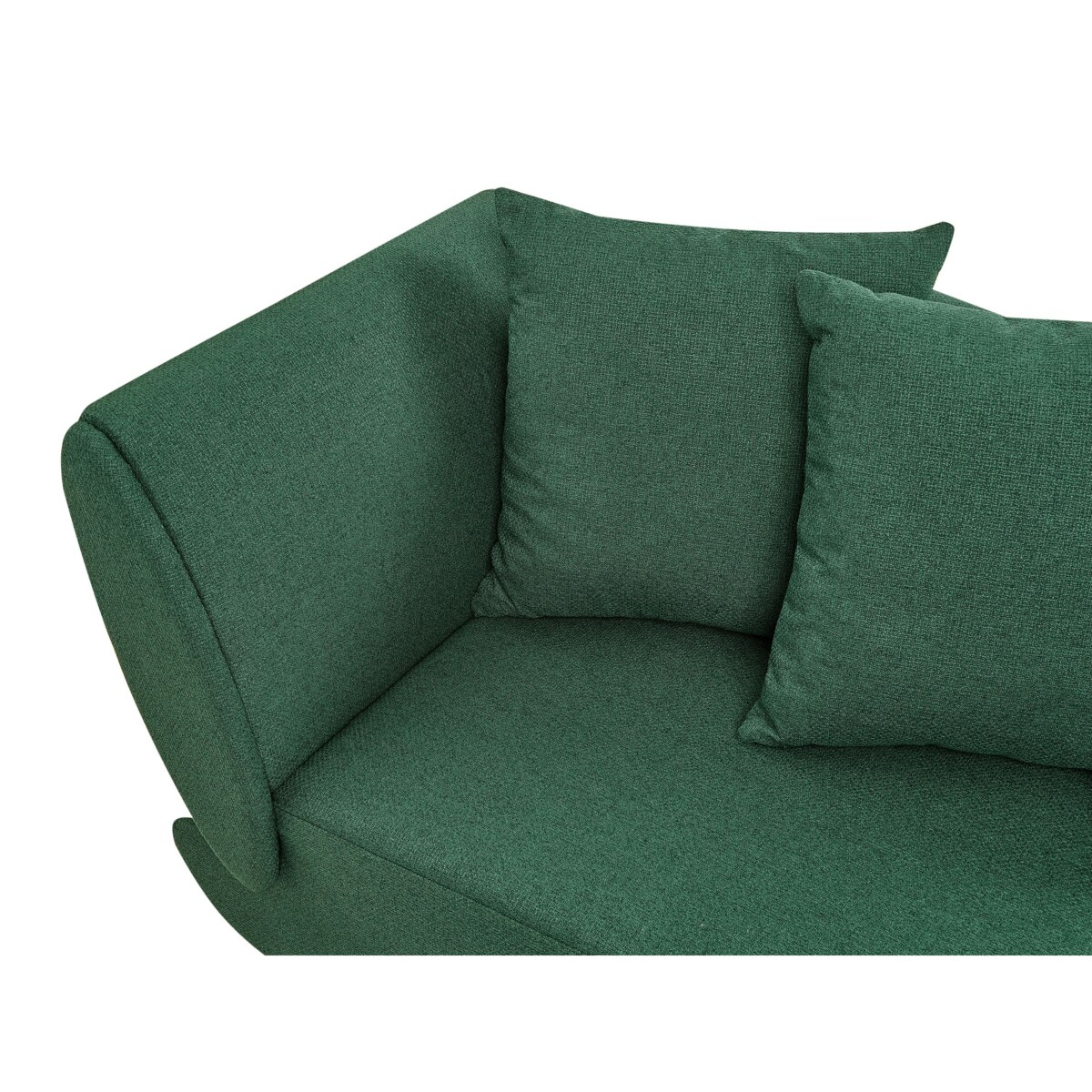 Szezlong z pojemnikiem lewostronny zielony MERI II