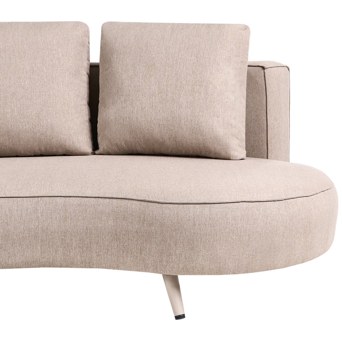 Sofa ogrodowa dla 3 osób PARORI Beżowy Prawostronny