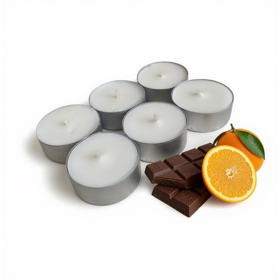 Chocolate & Orange 6 szt podgrzewaczy/ tealight 85g- wosk sojowy (dostępne inne zapach)